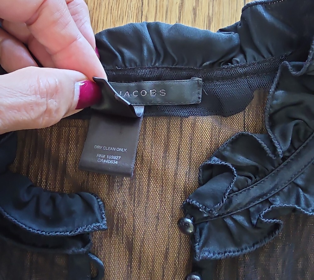 Silk Marc Jacobs Satin & Sheer Dress - Picture 10 of 16